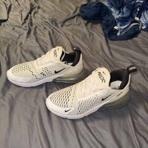 Nike Air Max 270 White and Black Sneakers